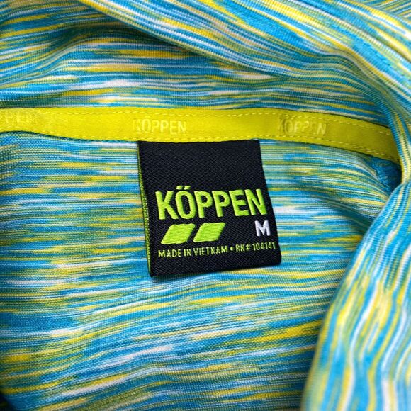 Koppen Jacket Womens M Neon Green Colorblock Performance Stretch Athleisure - Picture 2 of 16